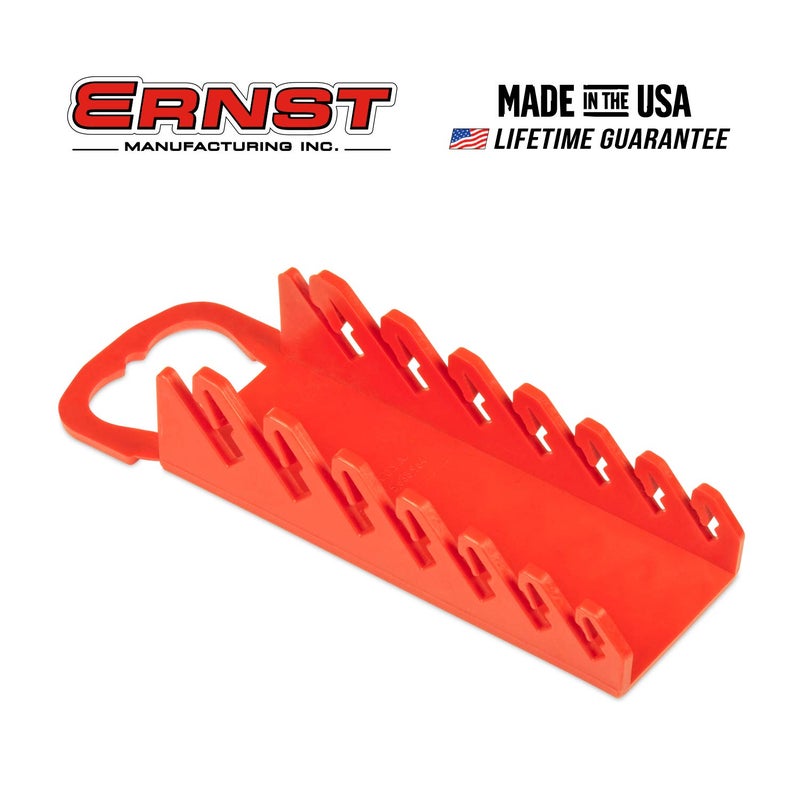 Ernst Manufacturing - 5072-Red Gripper Stubby Wrench Organizer, 7 Tool, Red - Image 2